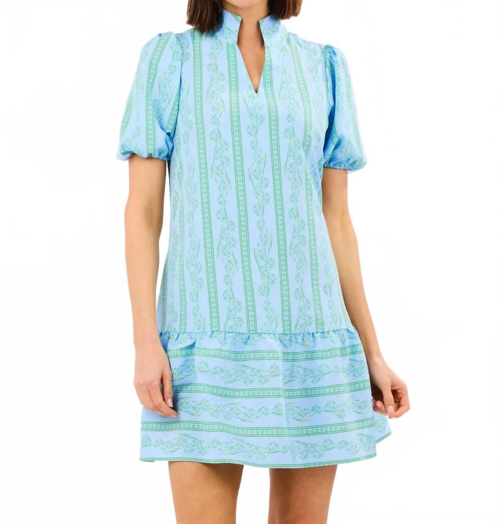 NEW MARY SQUARE nancy mini dress in garden green lace